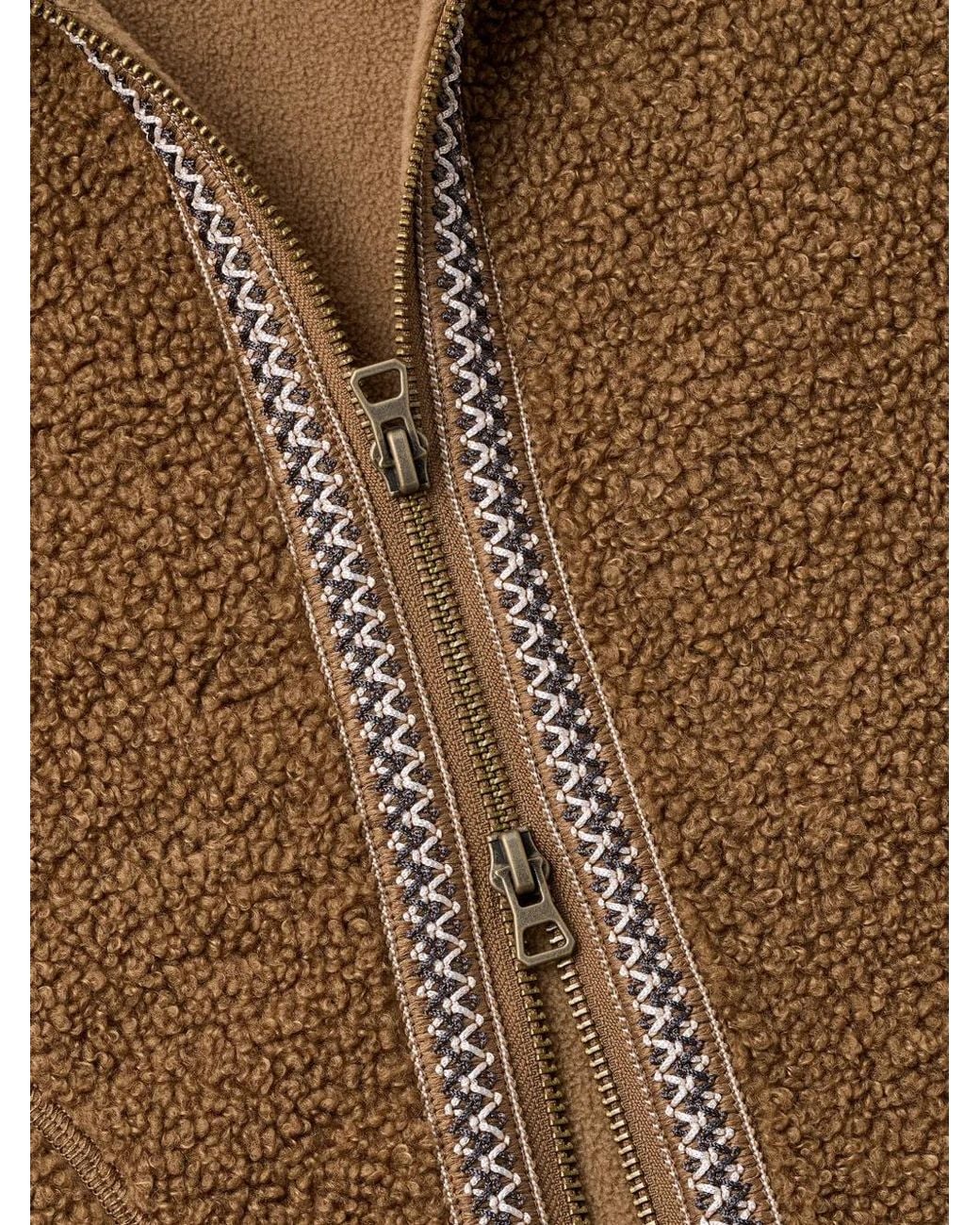 Ugg Brown Braid Full-Zip Jacket for men
