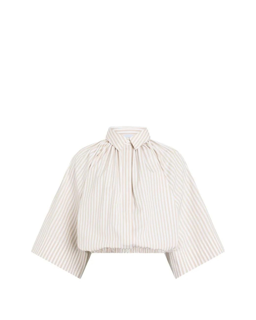 Patou Gestreept Blouse in het White