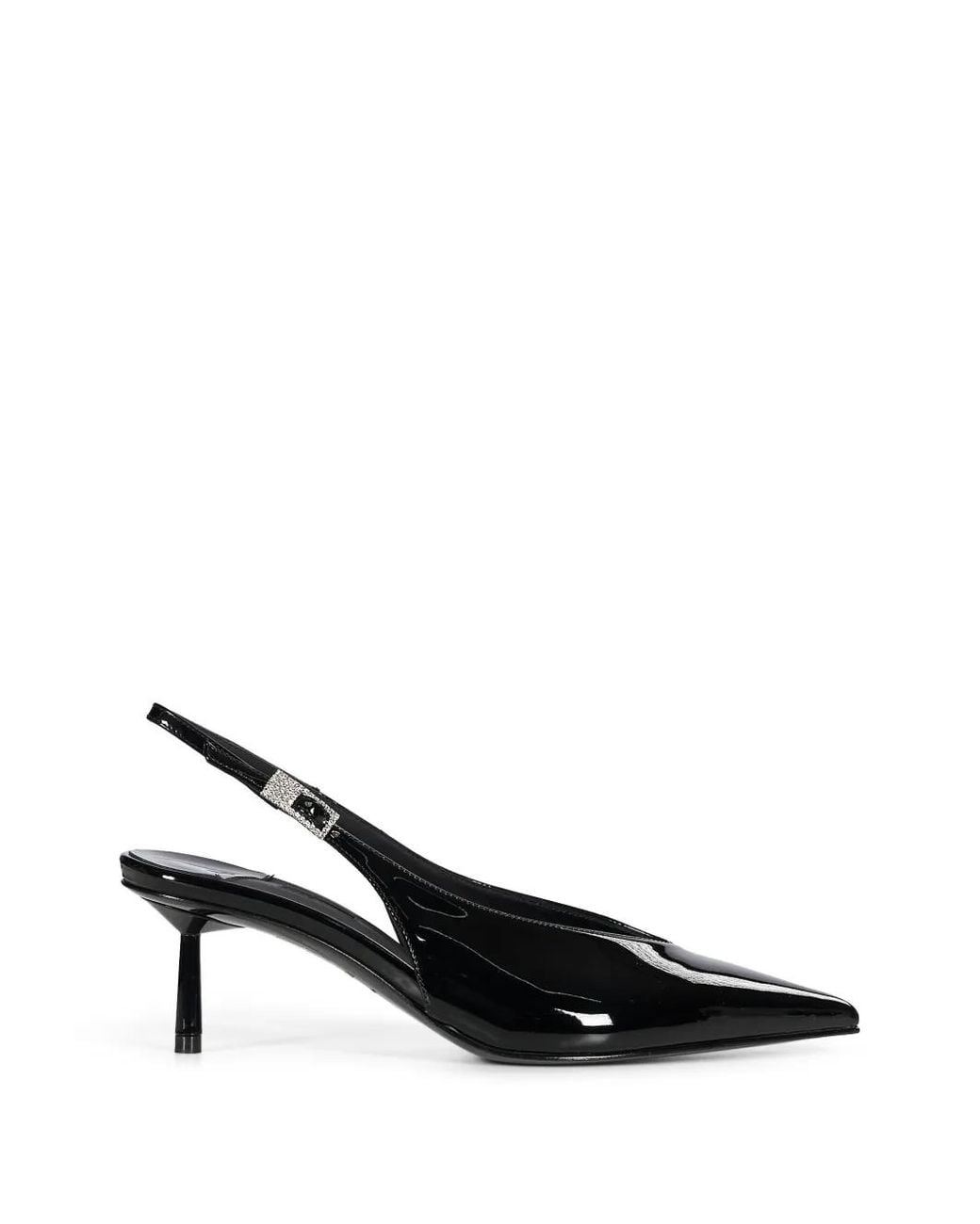 Le Silla Black Escarpins À Bride Arrière Et À Boucle Ornementée