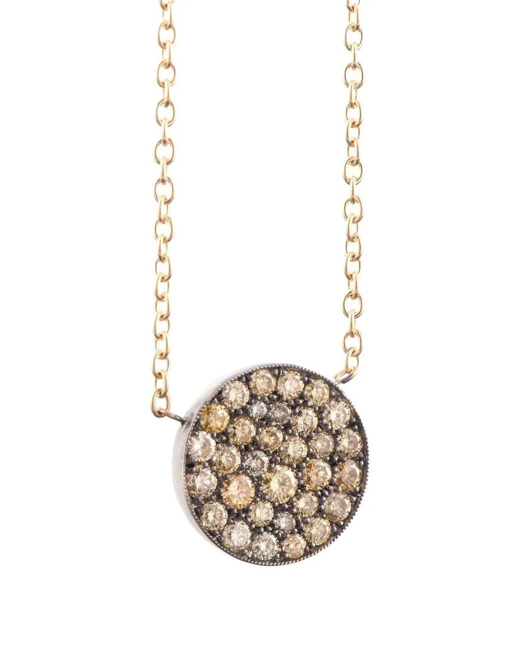 Sylva & Cie White Ten Table Diamond Necklace