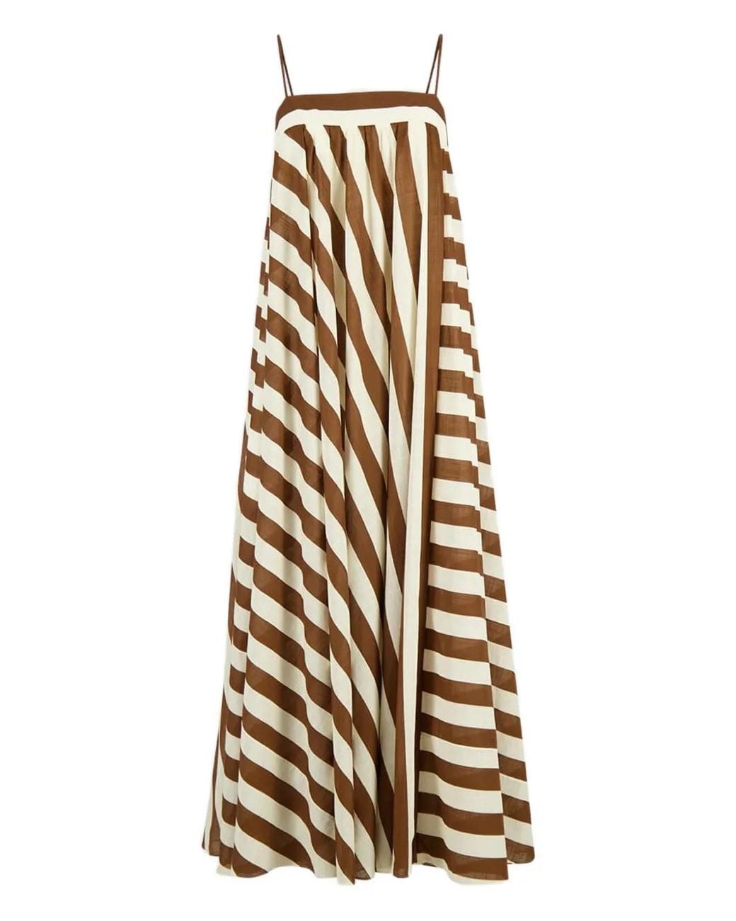 Zimmermann White Daylight Stripe Maxi Dress