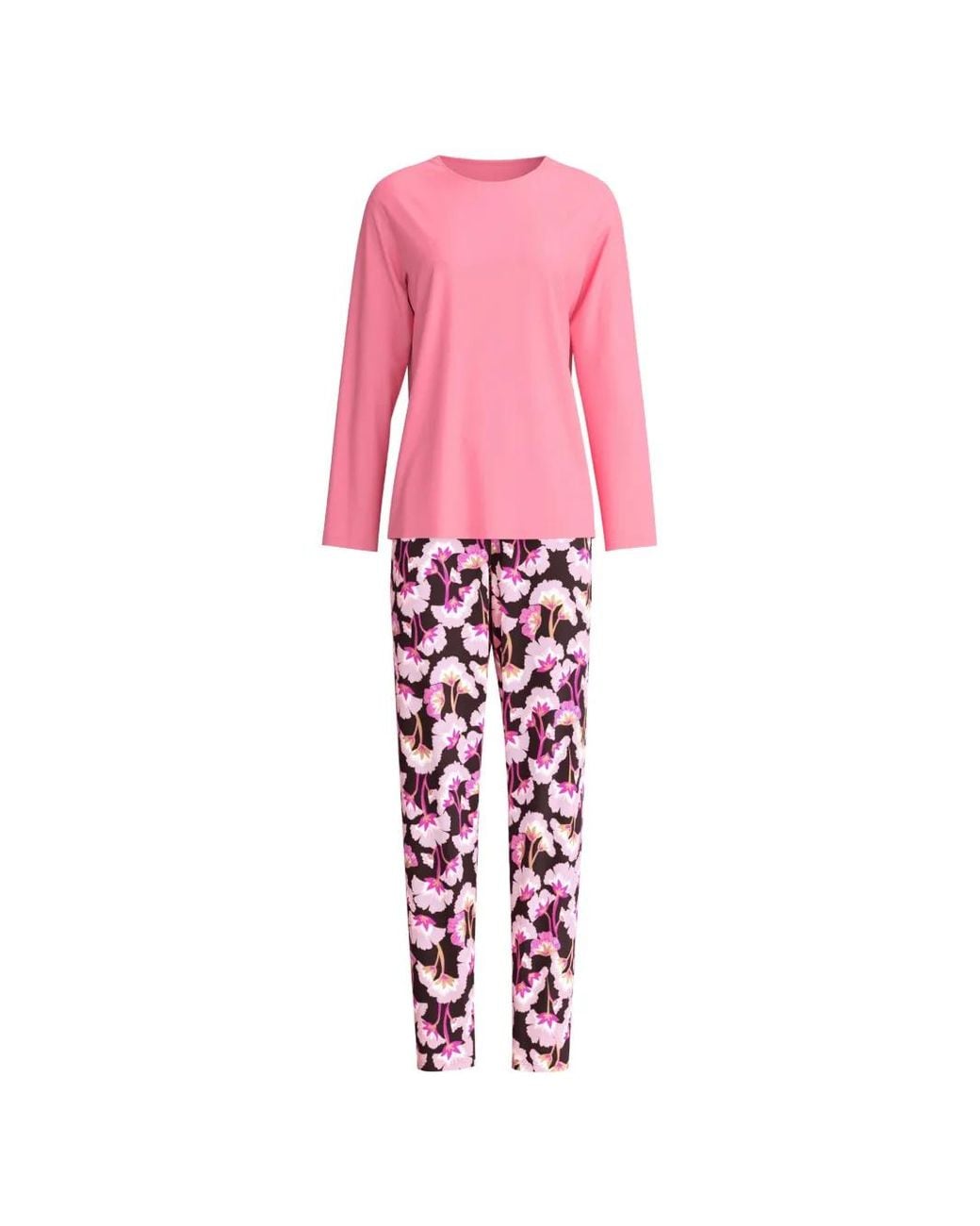 Calida Pink Floral-Print Pajamas
