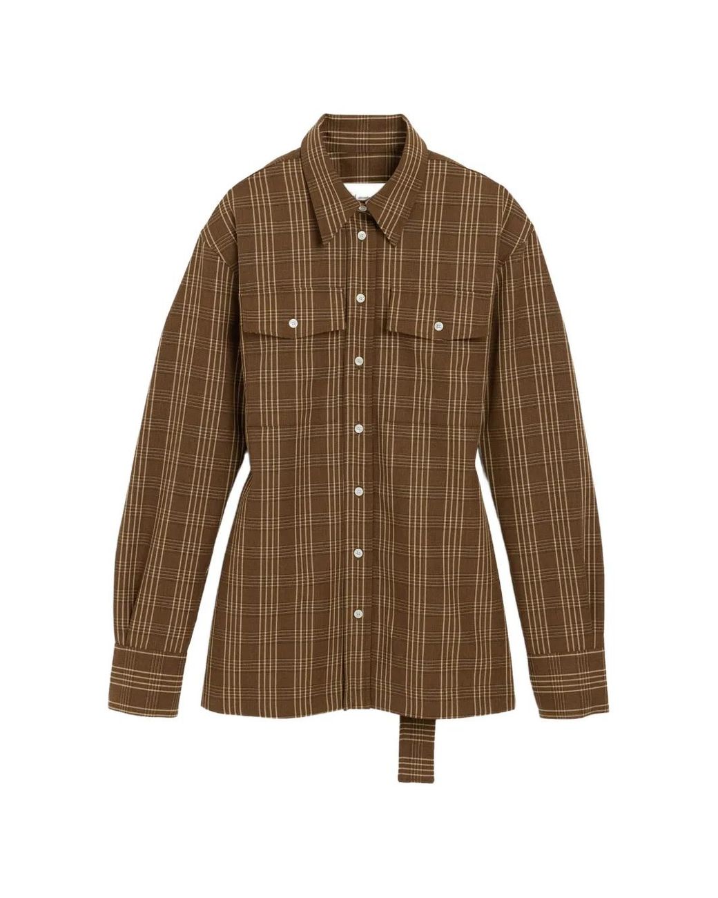 Camicia A Quadri di AMI in Brown