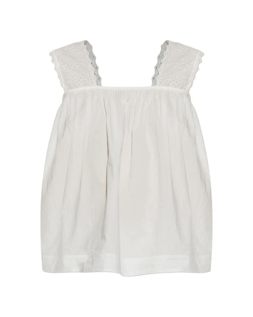 Posse White Blouse Harriet À Broderie Anglaise