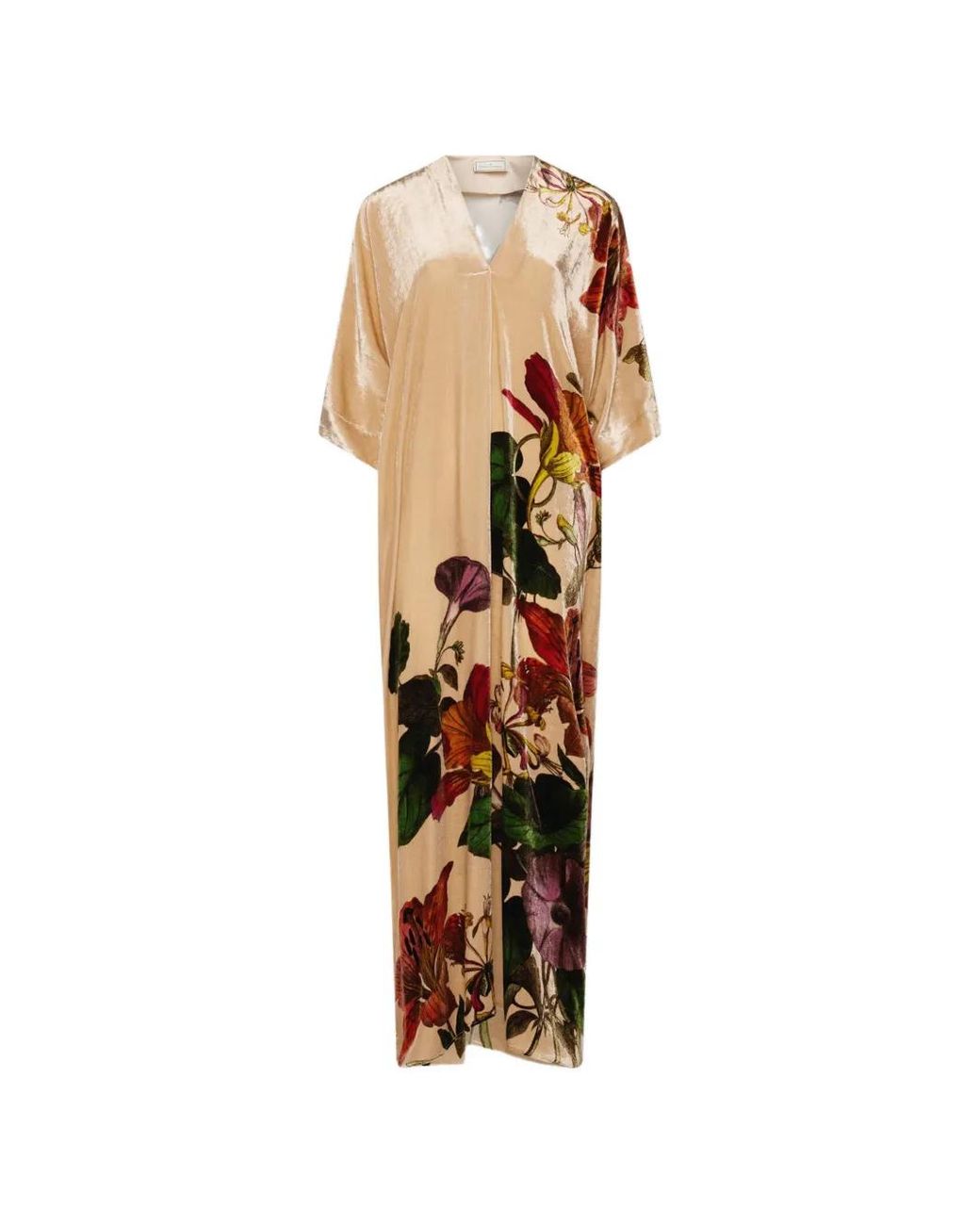 Pierre Louis Mascia White Kandox Floral-Print Maxi Dress