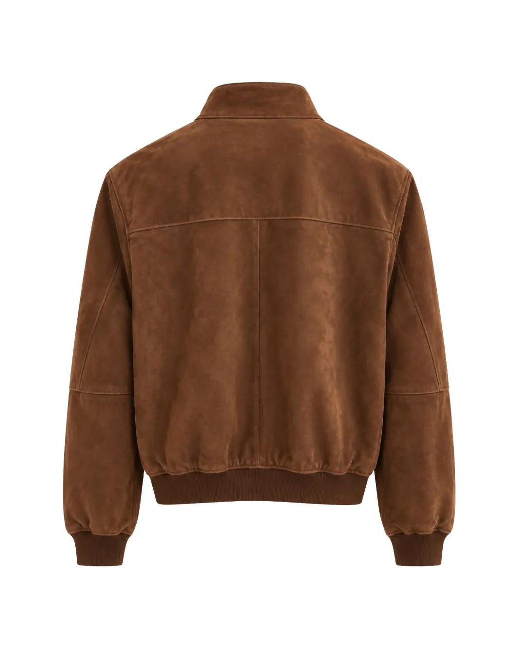Seventy Brown Zip-Up Suede Jacket for men