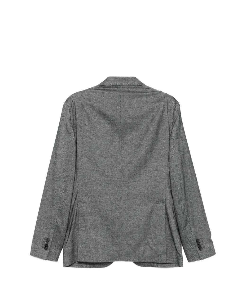 L.b.m. 1911 Gray Blazer En Cachemire À Chevrons for men