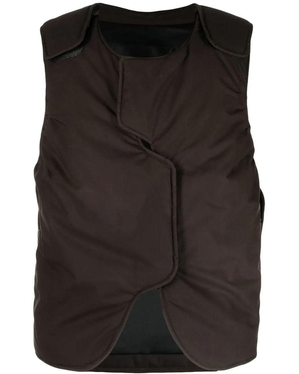 A_COLD_WALL* Black Form Asymmetric Gilet for men