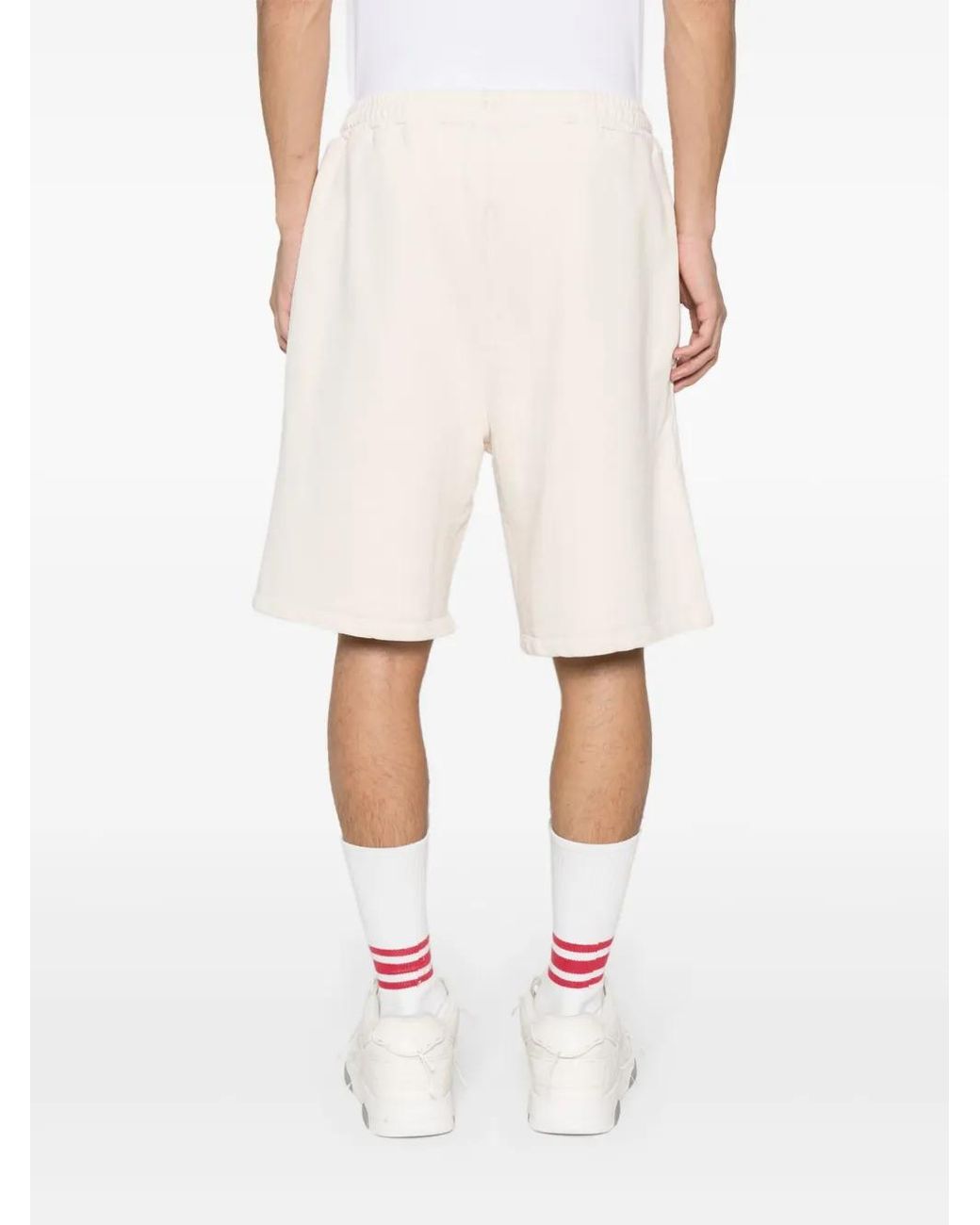 Barrow Red Logo-Print Shorts