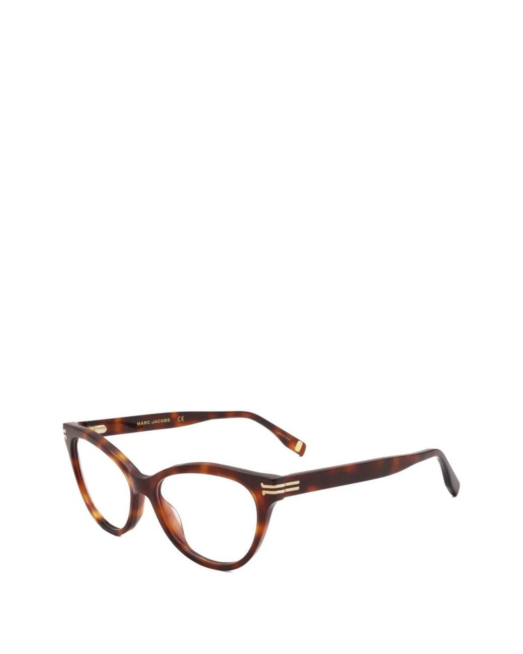 Marc Jacobs Natural Tortoiseshell-Effect Cat-Eye Glasses