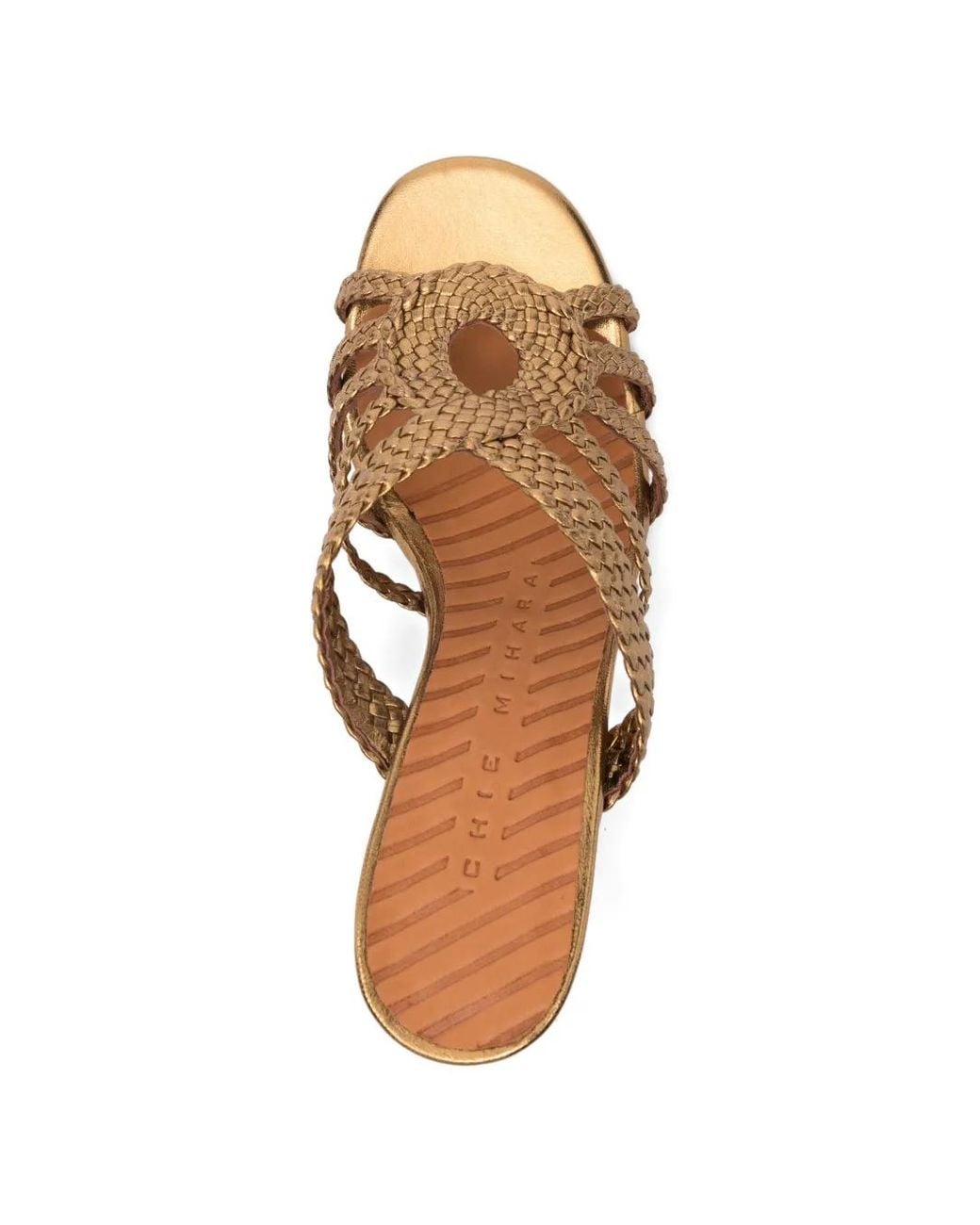 Chie Mihara Natural Sandalen Mit Gewebtem Riemen