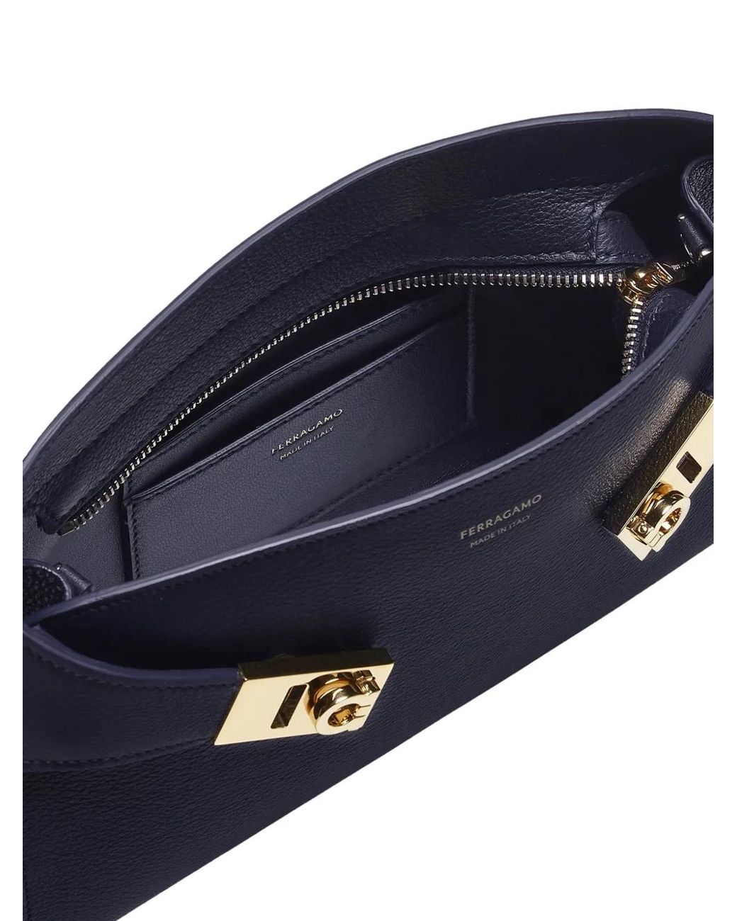 Ferragamo Blue Hug Mini Crossbody Bag