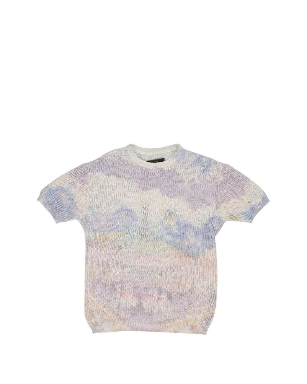 Amiri White T-Shirt À Motif Tie-Dye for men
