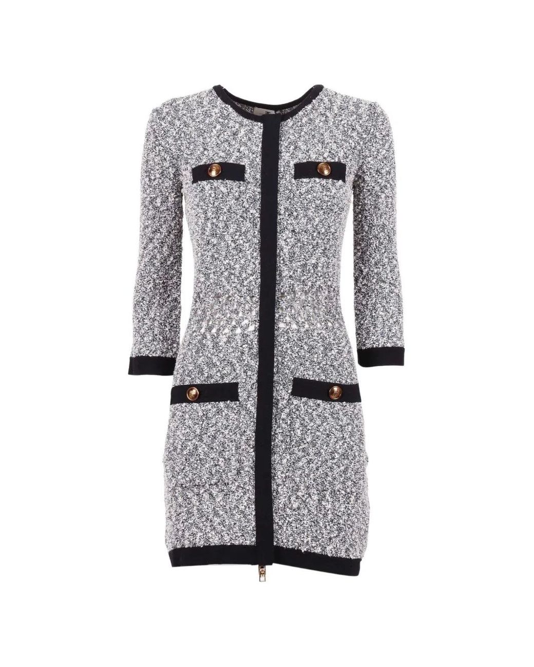 Elisabetta Franchi Gray Mini Dress