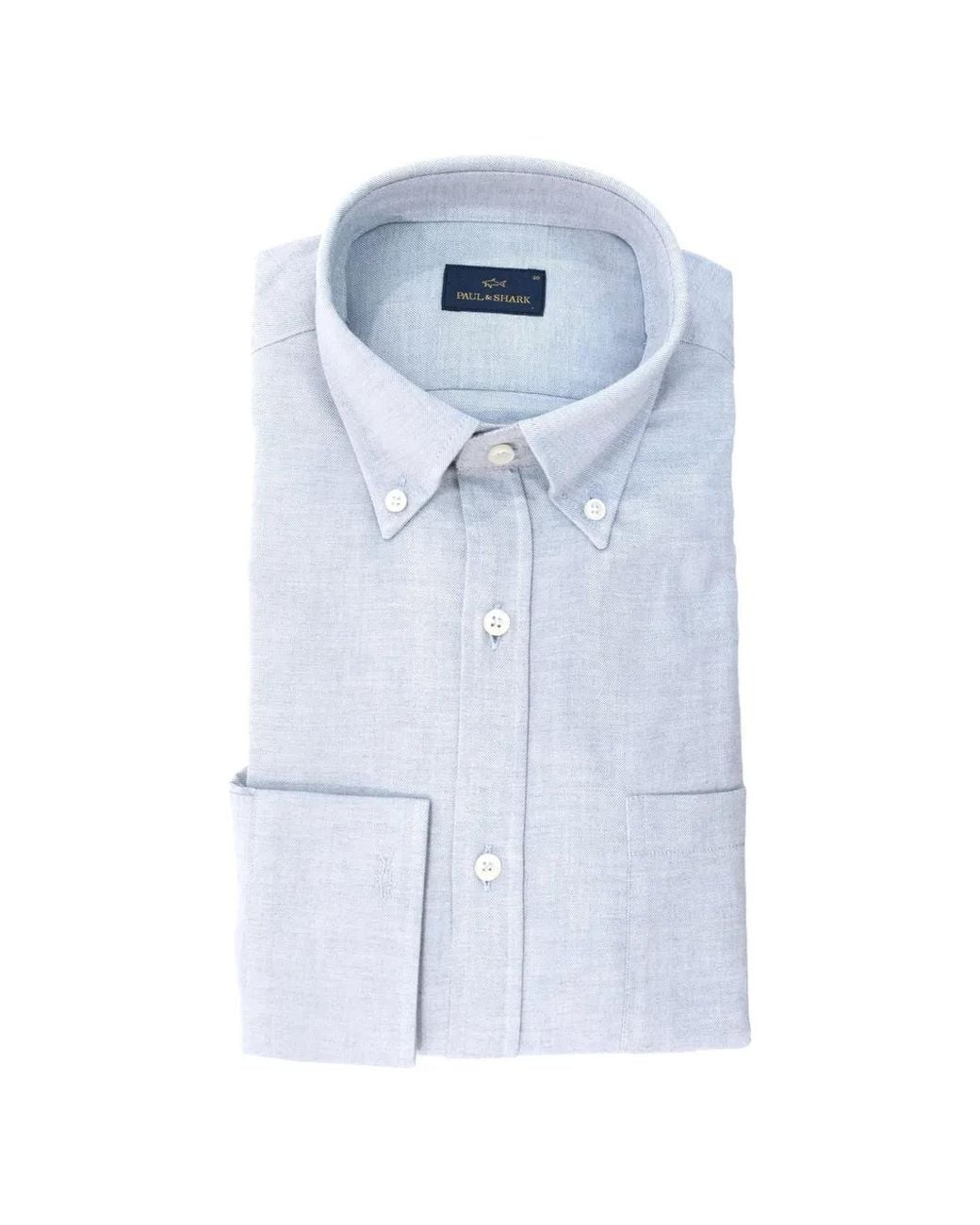 Paul & Shark Blue Button-Down Oxford Shirt for men