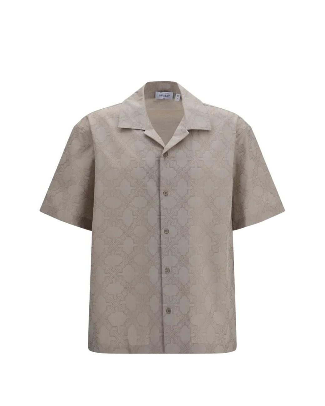 Off-White c/o Virgil Abloh Gray Arrow-Monogram Shirt for men