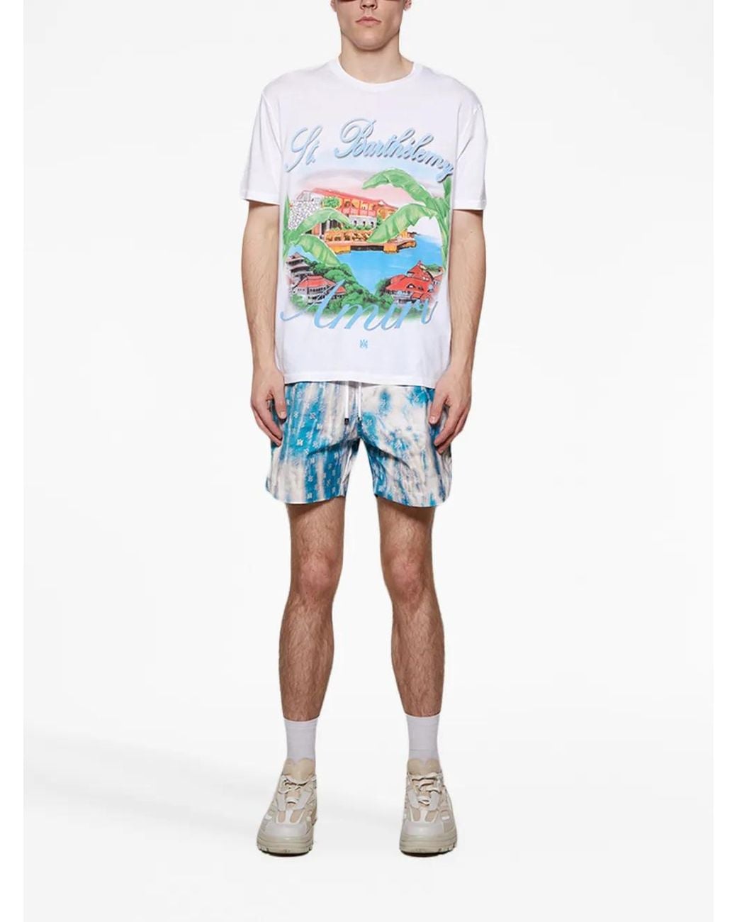 Amiri White Eden Rock Logo-print Cotton-jersey T-shirt for men