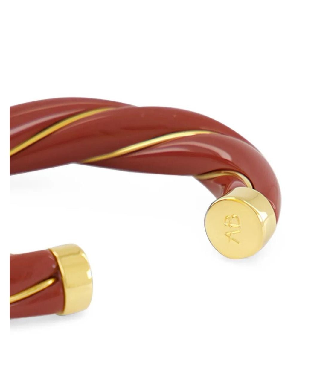 Aurelie Bidermann Brown Diana Twisted Cuff Bracelet