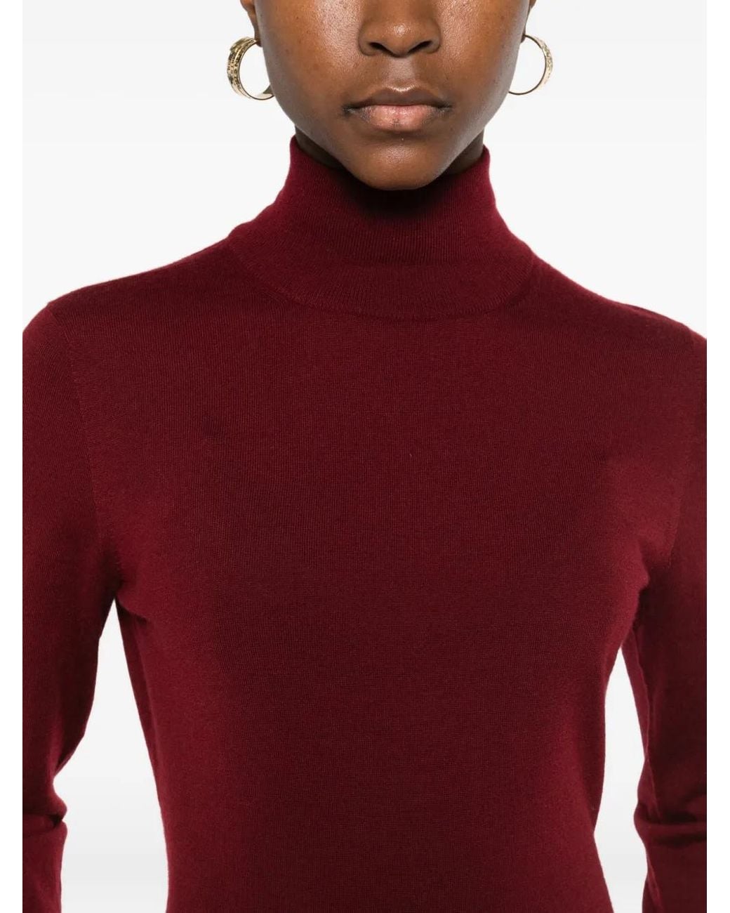 Jersey Con Cuello Vuelto Max Mara de color Red