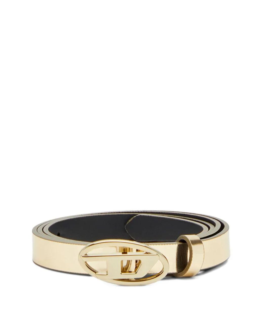 DIESEL Metallic B-1Dr 15 Oval-Buckle Belt