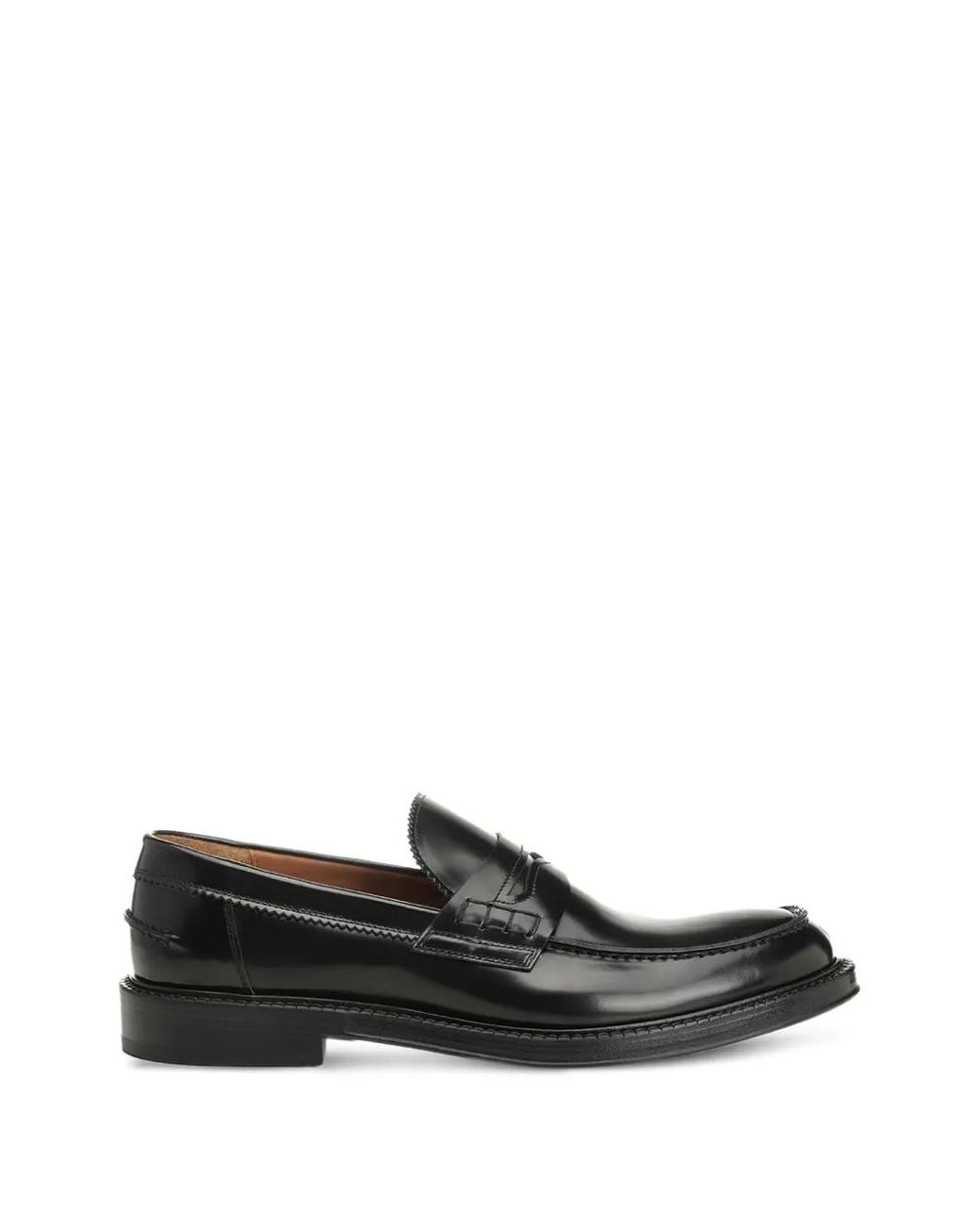 Corvari Black Brushed-Leather Loafers for men