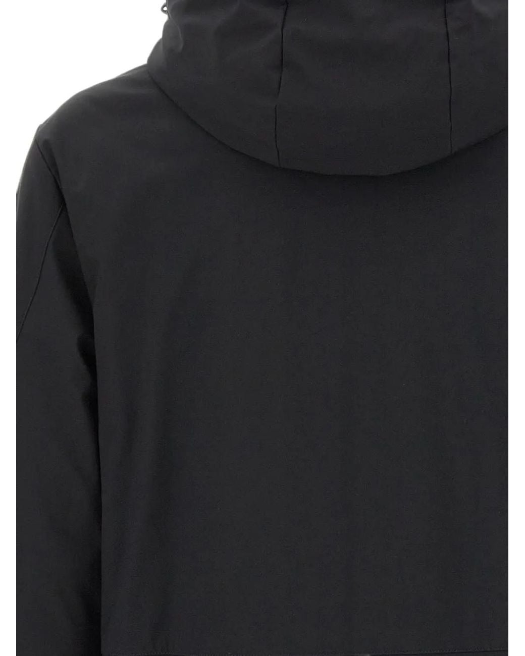 Peuterey Black Stretch Performance Outerwear Coat for men