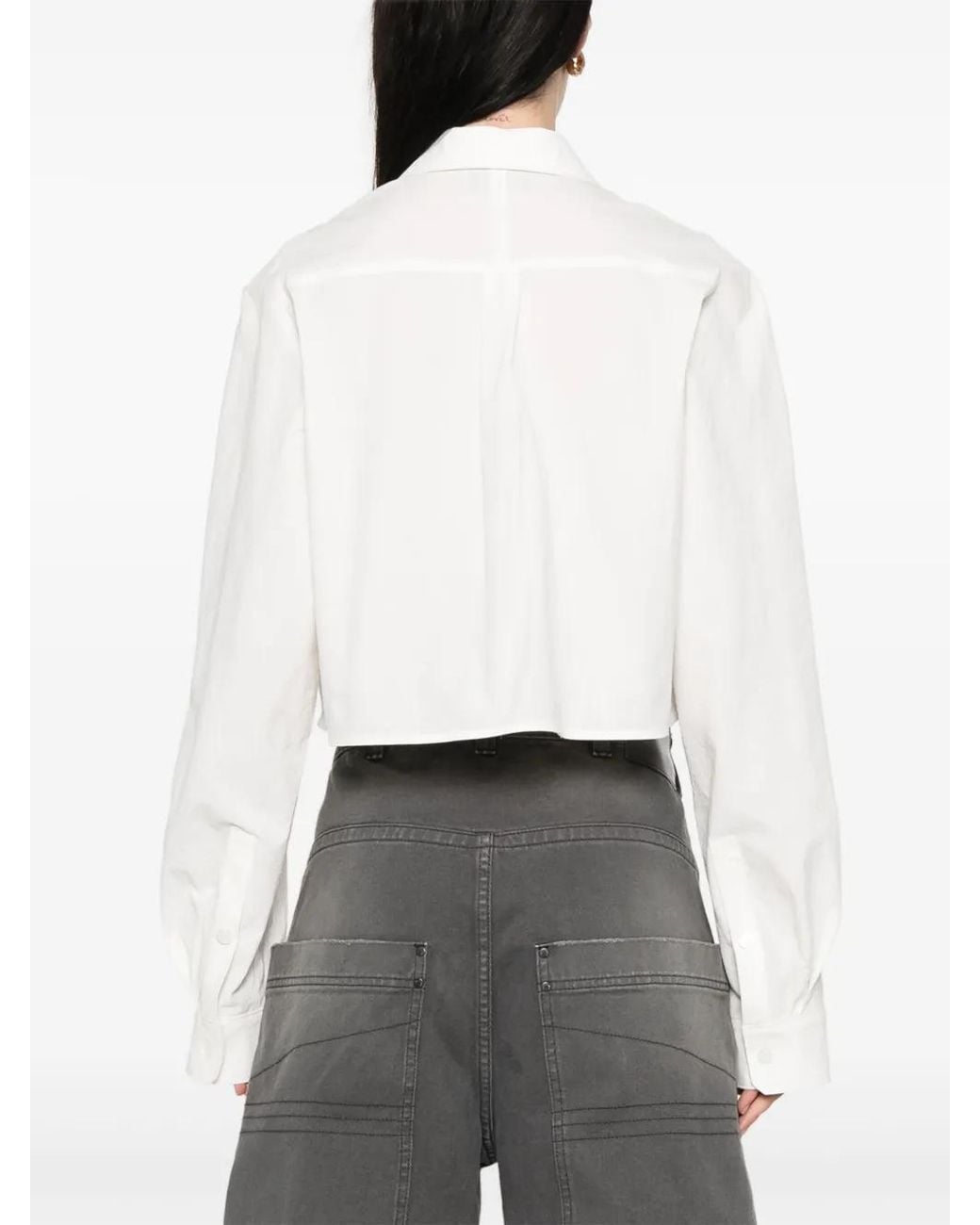 Low Classic White Cropped Top