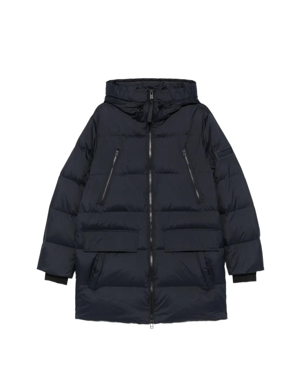 Marc O' Polo Blue Quilted Hooded Coat for men
