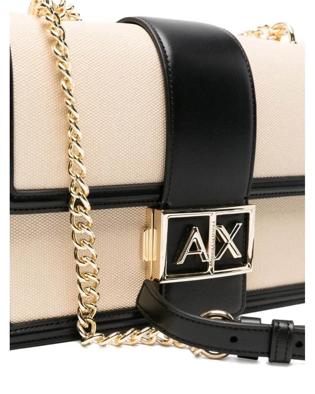 ARMANI EXCHANGE White Crossbody Bag Made Of Smooth Material
