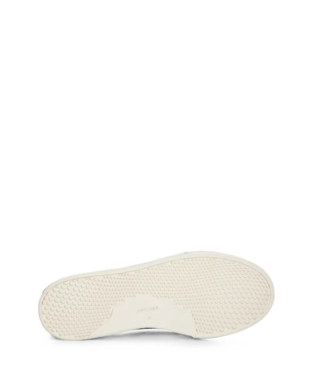 Stepney Workers Club White Reverse Suede Panelled Sneakers for men