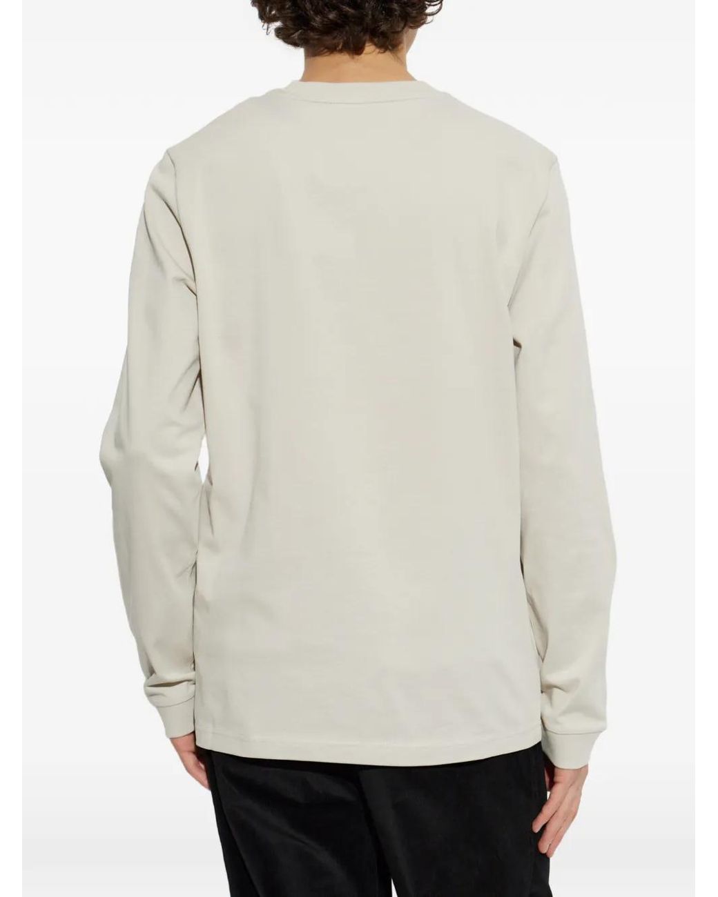Moncler White T-Shirt À Patch Logo for men