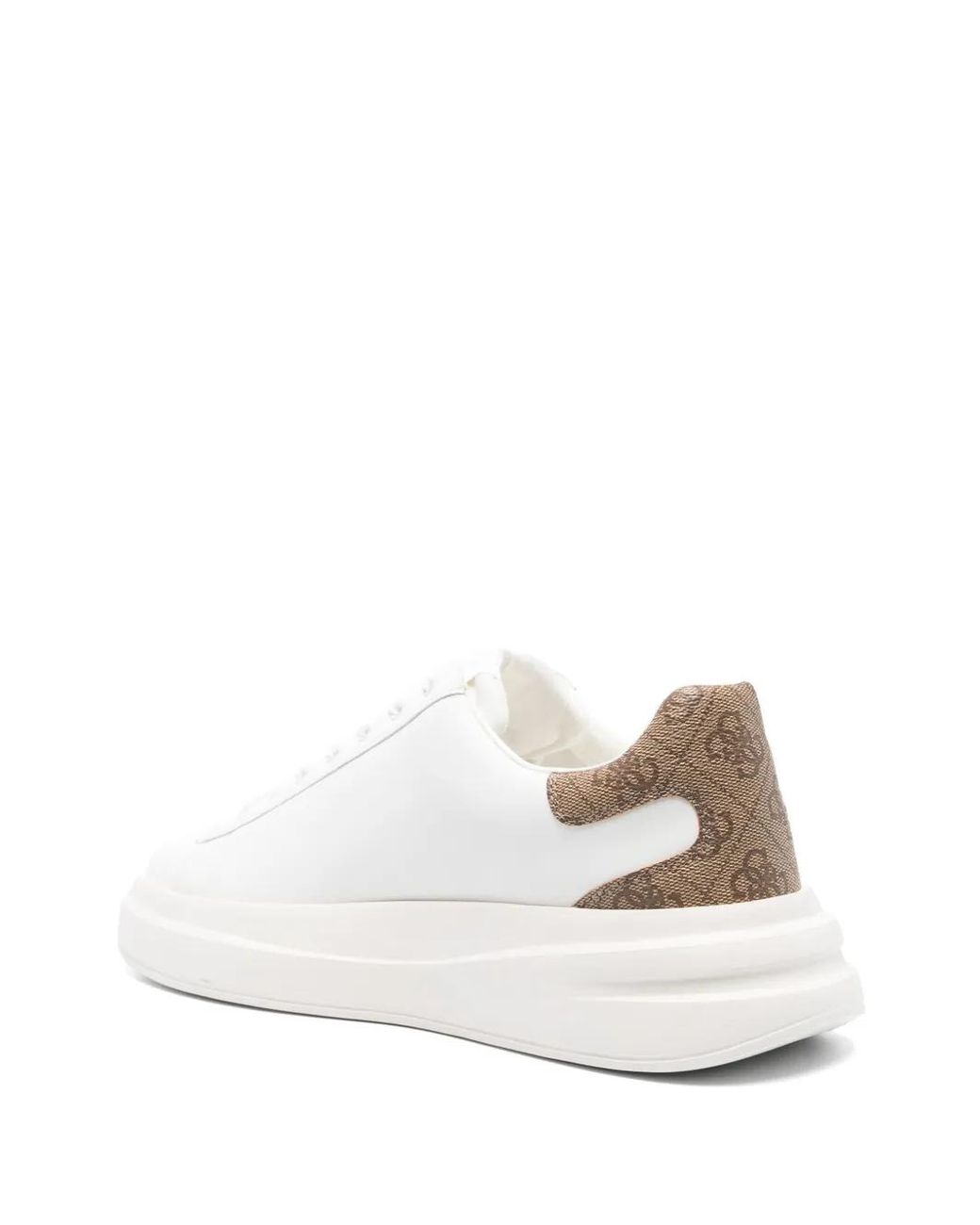 Guess White Elba 4G Logo Sneakers for men