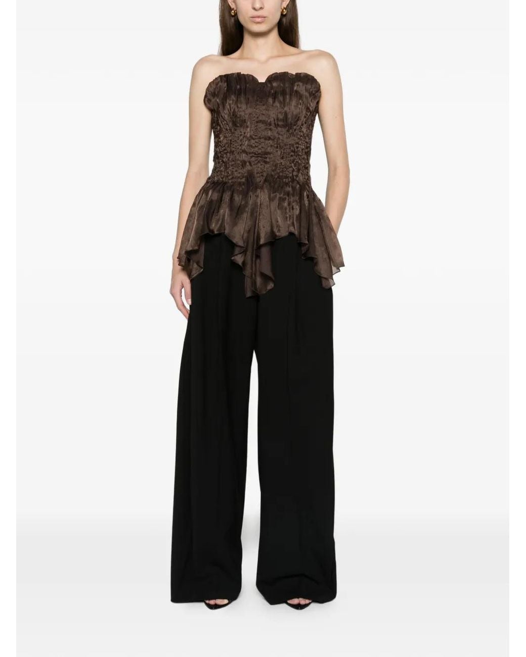 Aje. Brown Nisha Bustier