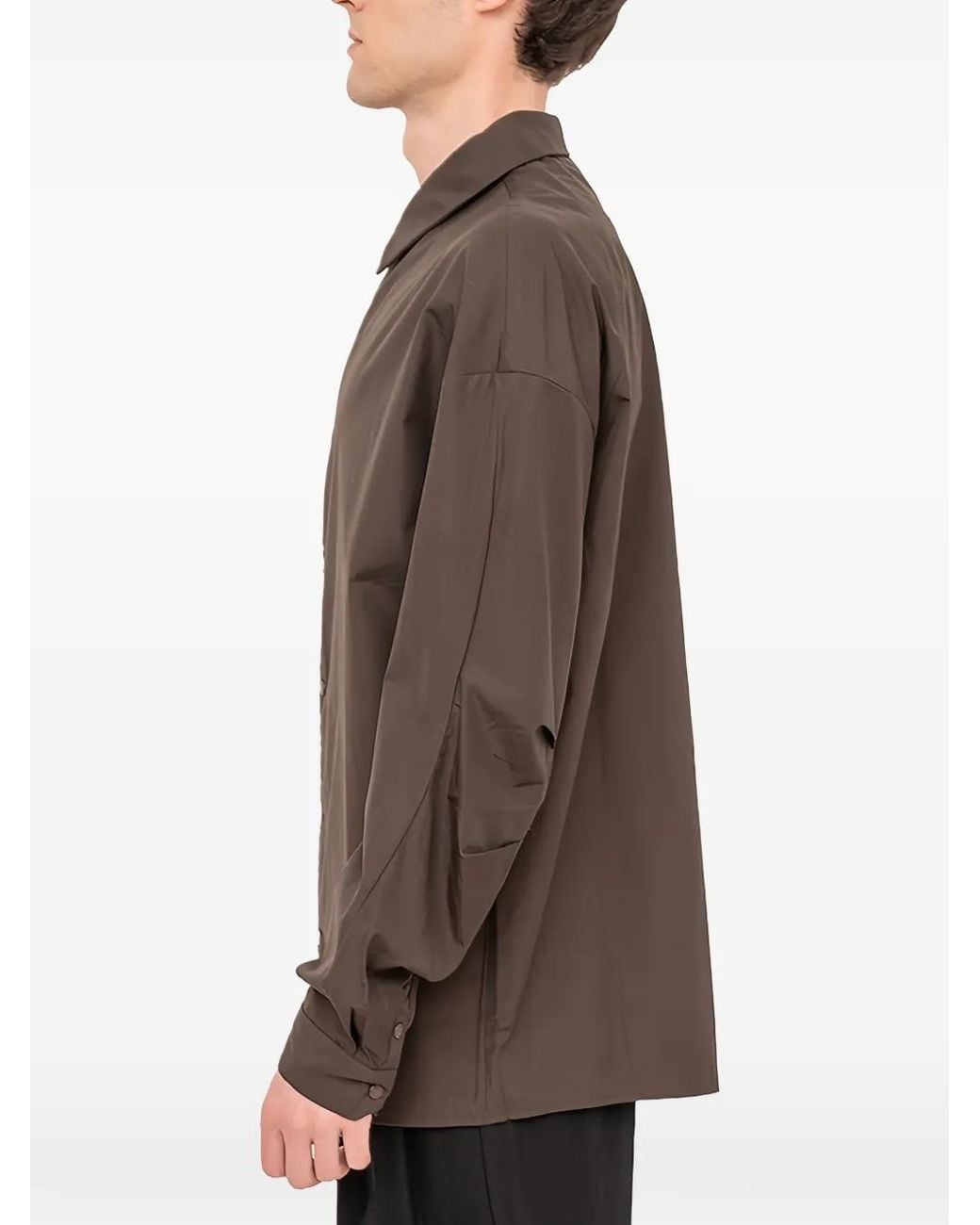 DEVOA Brown Buttoned Shirt for men