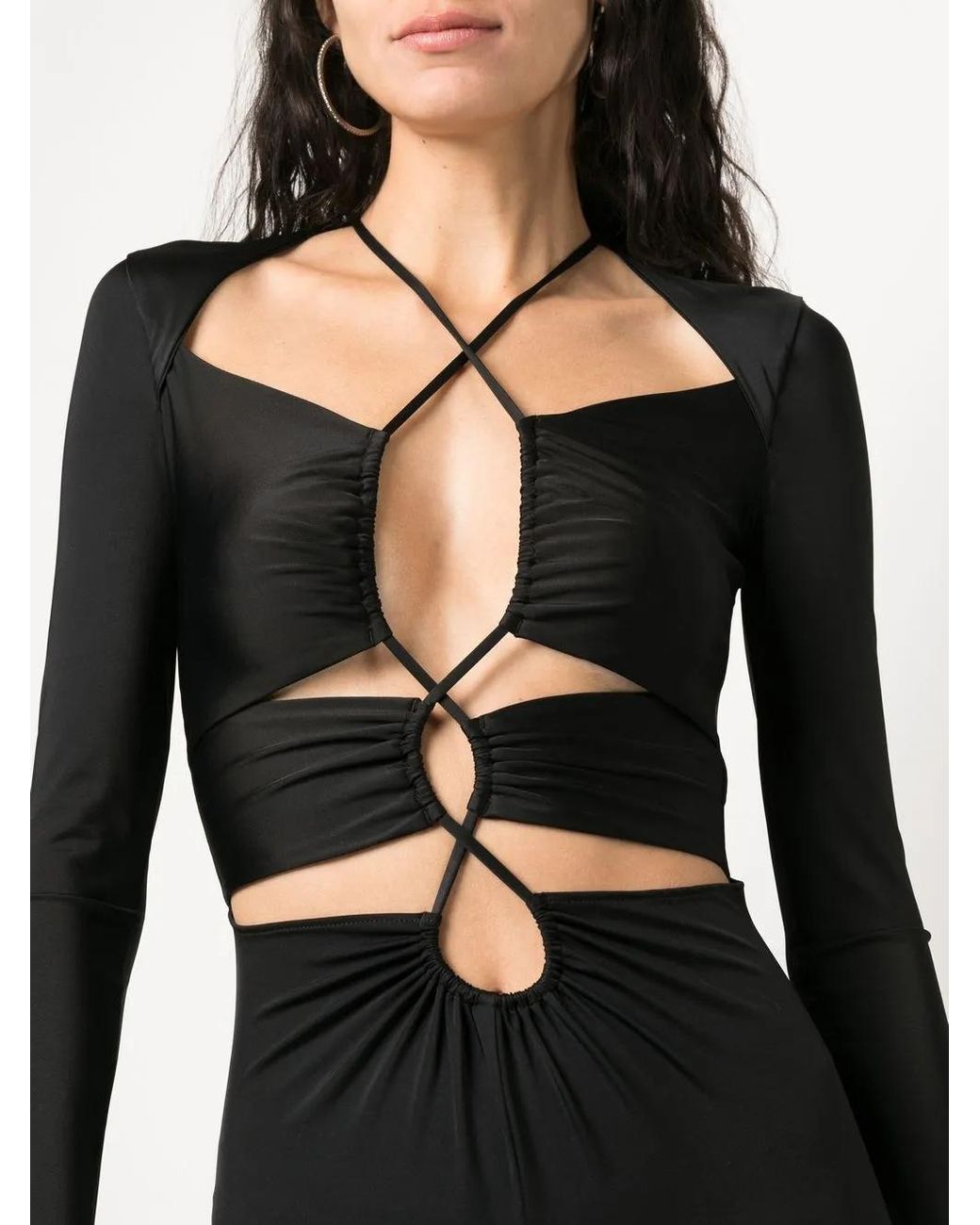 Noire Swimwear Black Cut-Out Detailing Jumpsuit