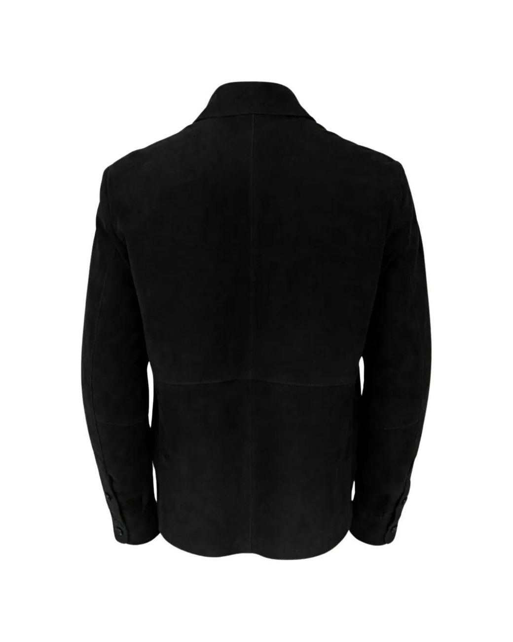 Franzese Collection Black Stefano De Martino Suede Jacket for men