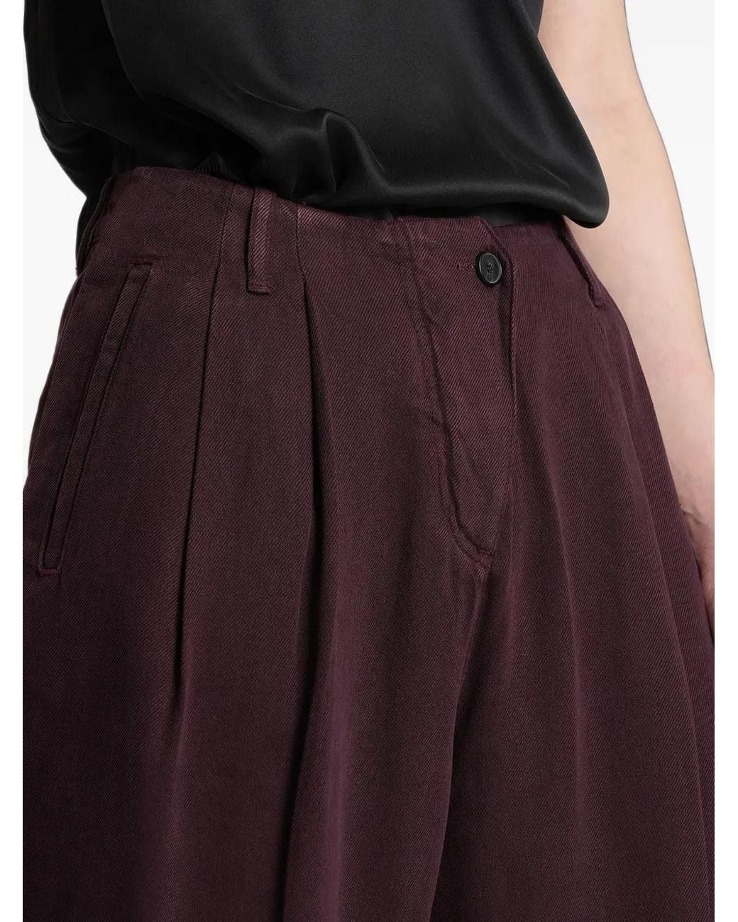 IRO Blue Chasing Pleated Tailored Trousers