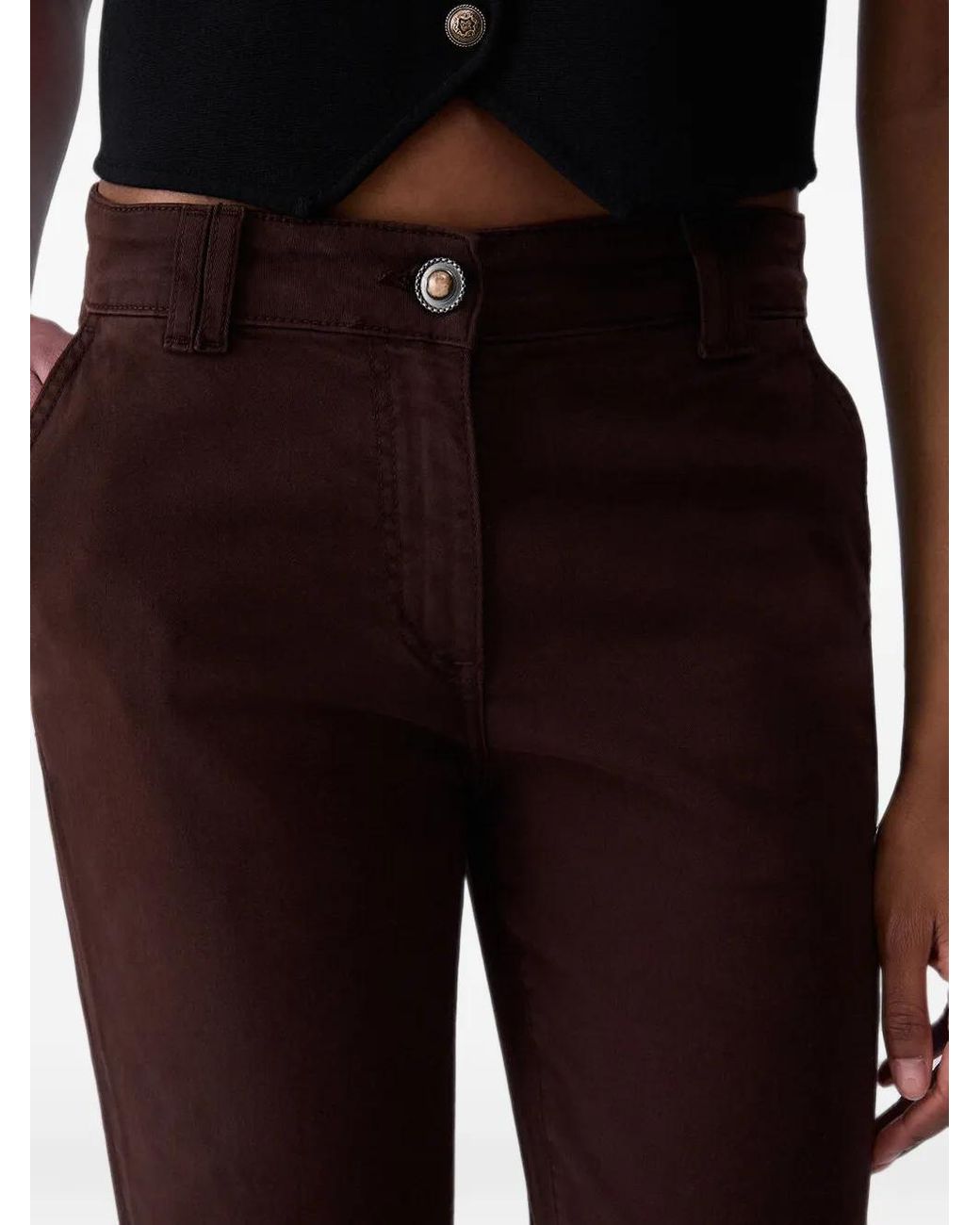 Liu Jo Brown Cigarette Pants