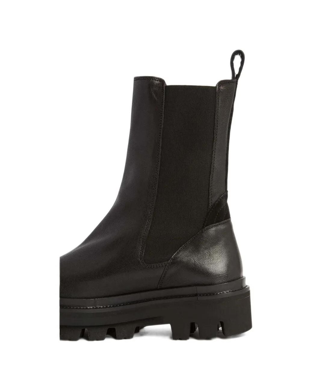 AllSaints Black Billie Chunky-Sole Chelsea Boots