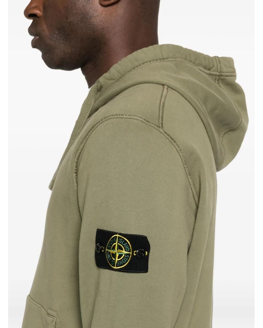 Stone Island Green 6100062 Hooded Sweatshirt for men