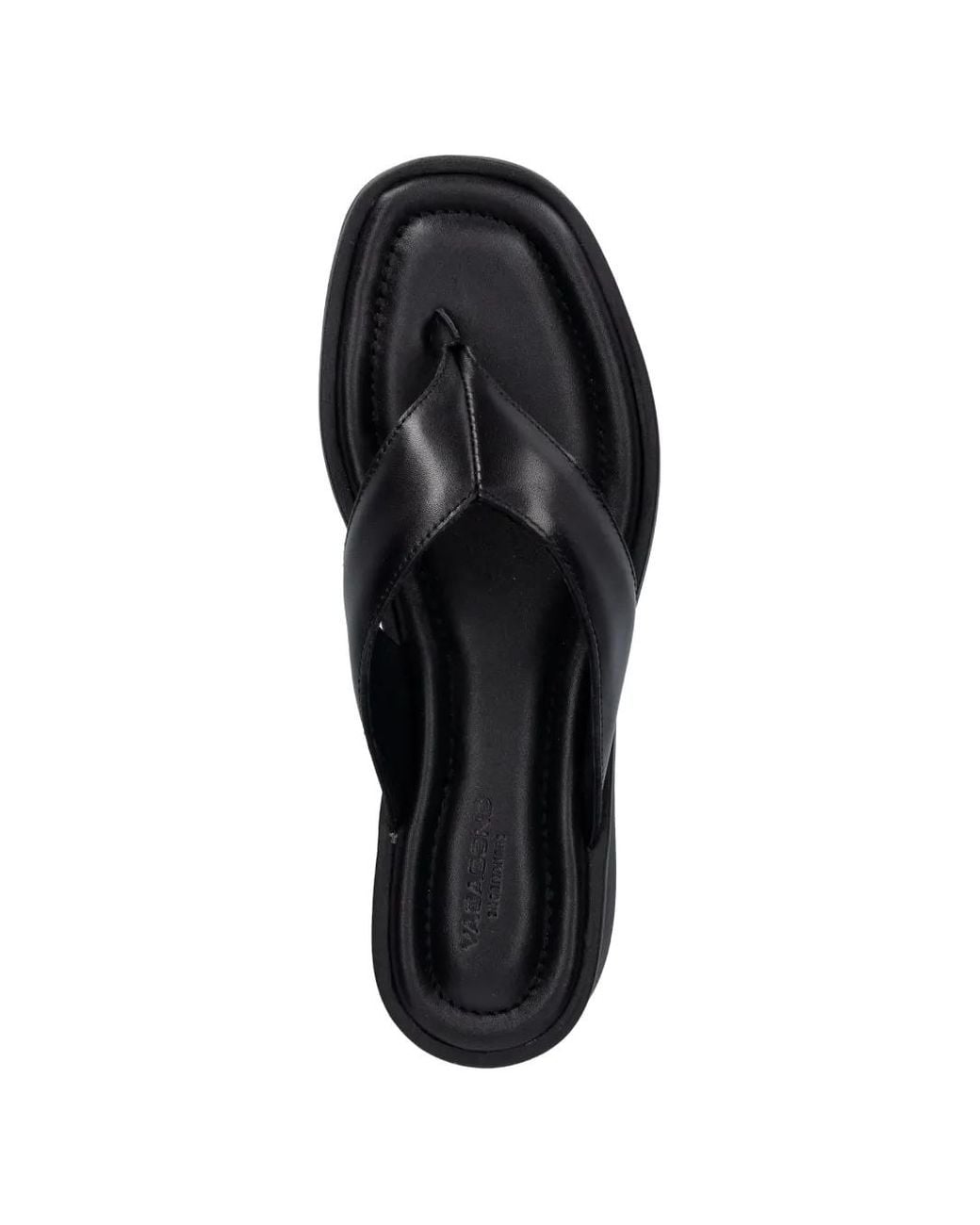 Vagabond Black Danya Platform Thong Sandals