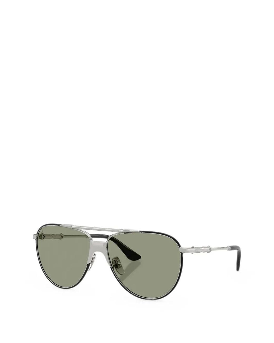 Ferrari Green Pilot-Frame Sunglasses for men