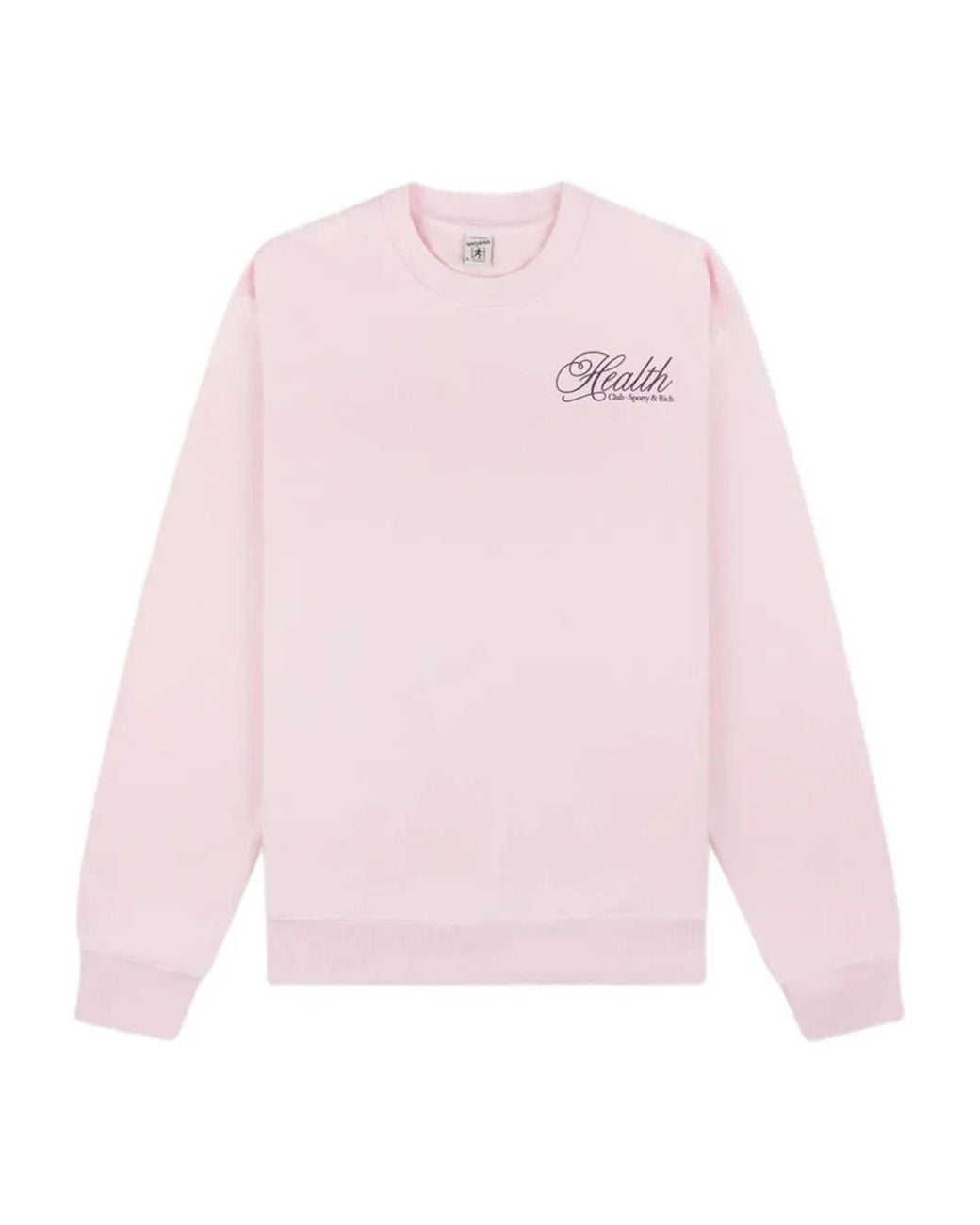 Sporty & Rich Pink Logo-Print Sweatshirt