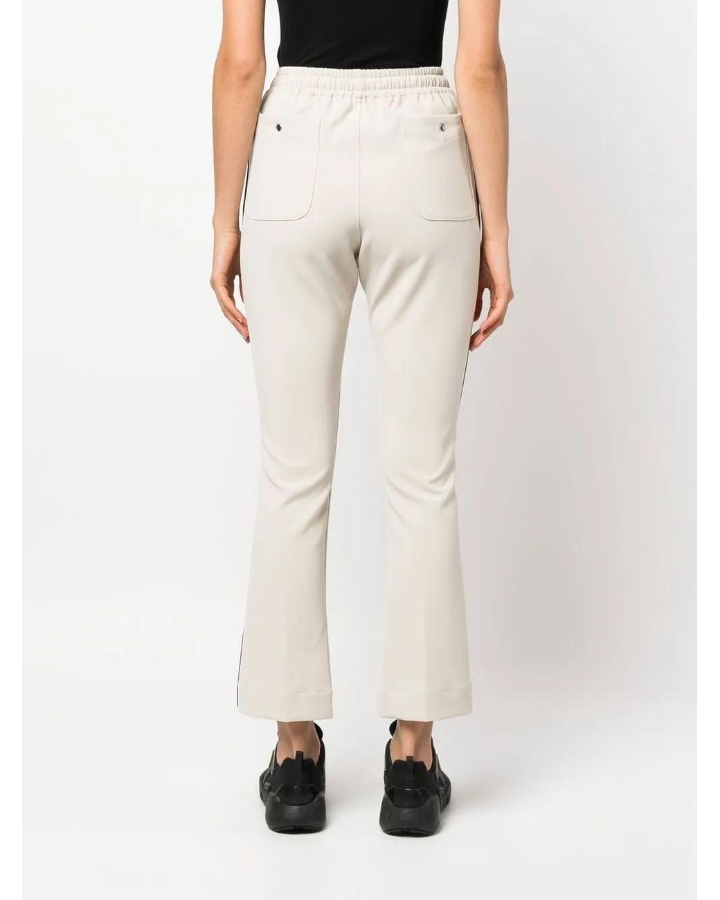 Needles Natural Piping Logo-Embroidered Flared Track Pants