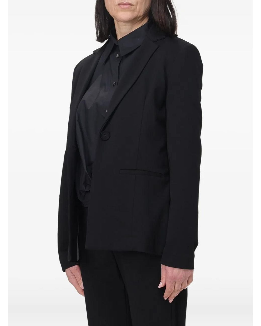 Maliparmi Black Single-Breasted Blazer