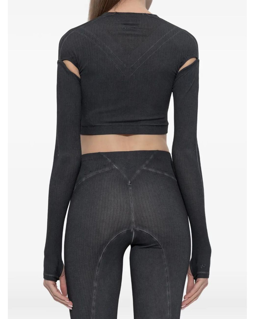 Nike Black X Knwls Cut-Out Long-Sleeve Top
