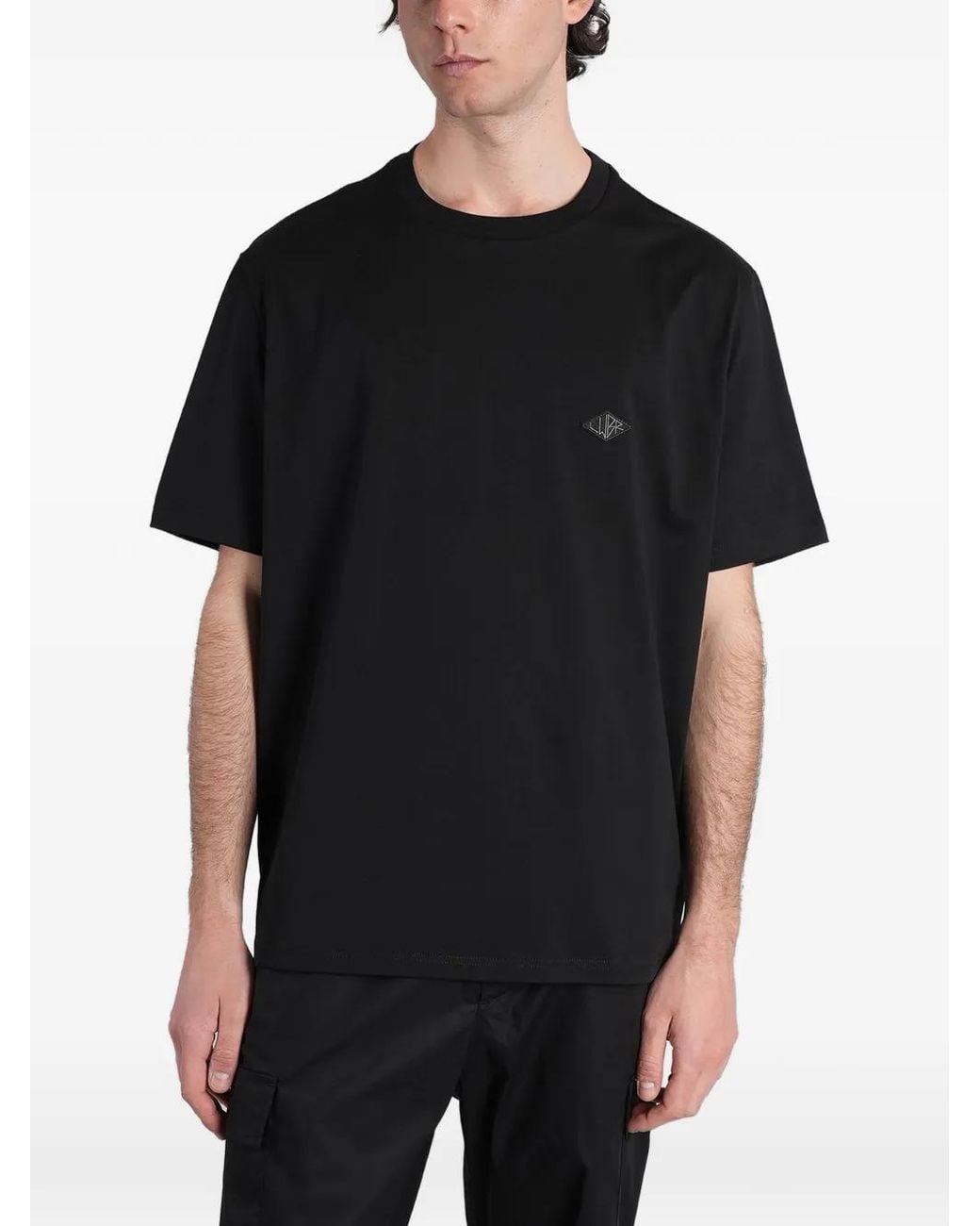 Low Brand Black B240 Logo-Patch T-Shirt for men