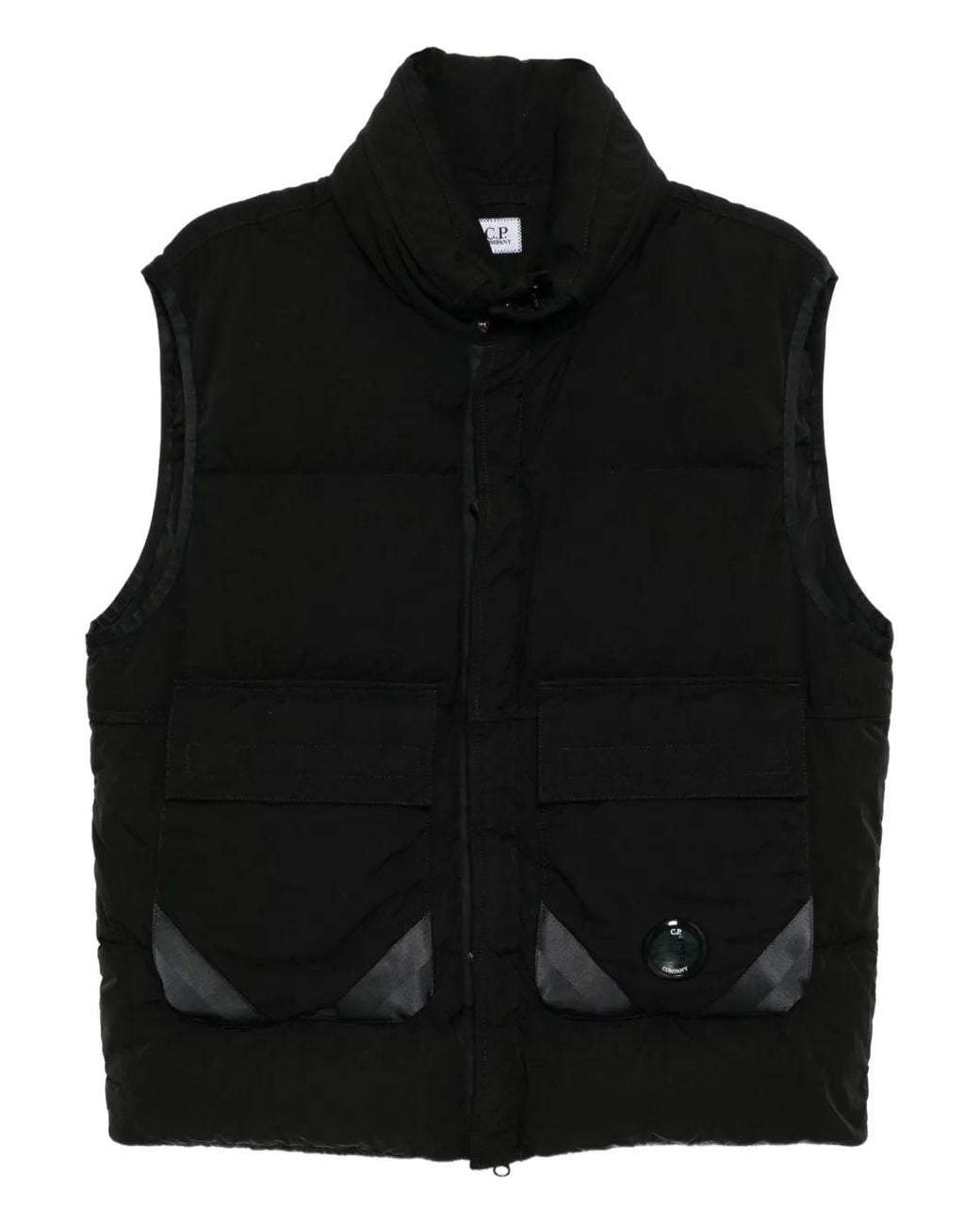 C P Company Blue Pocket Padded Vest for men