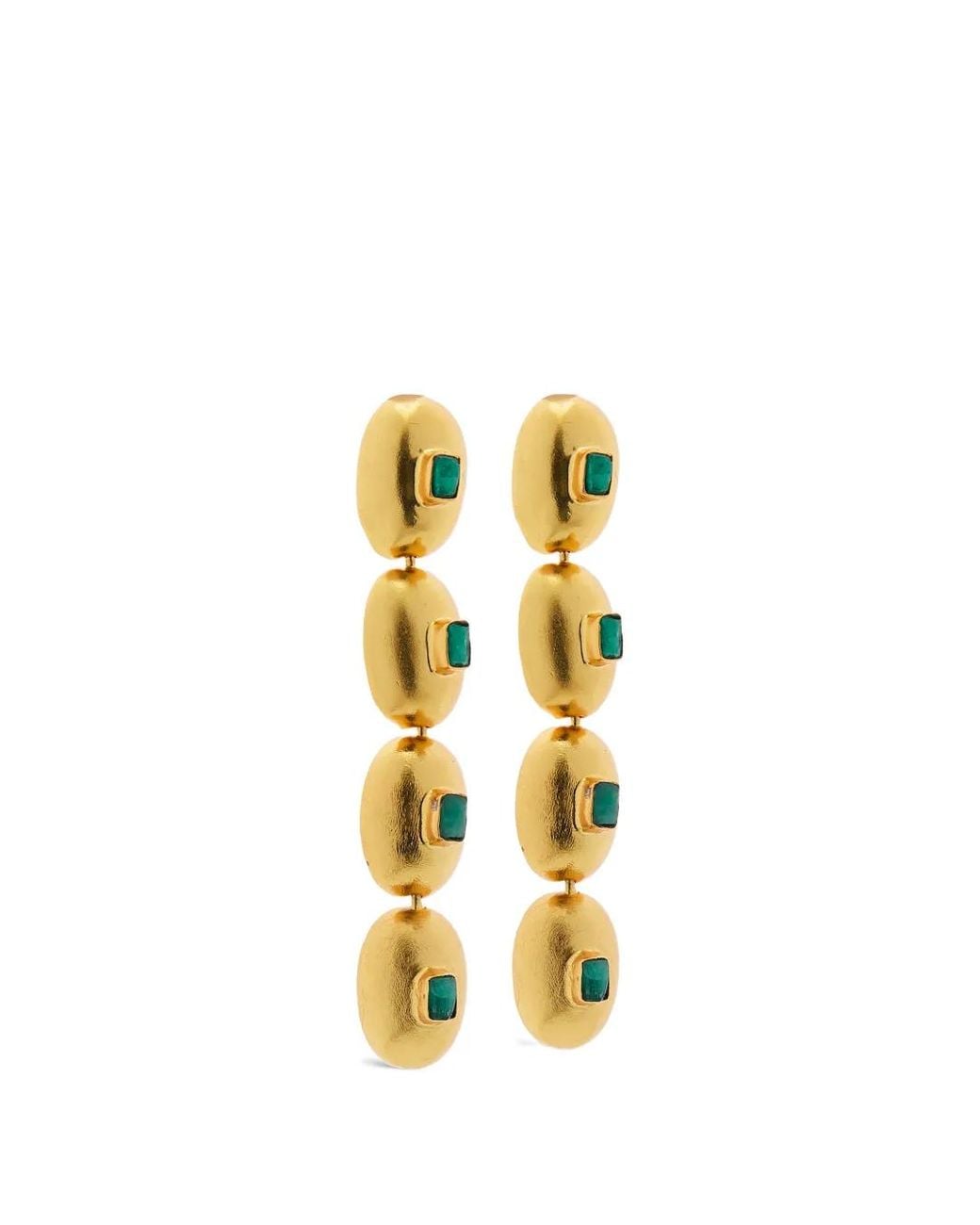 FENOMENA Metallic Hudson Muse Drop Earrings