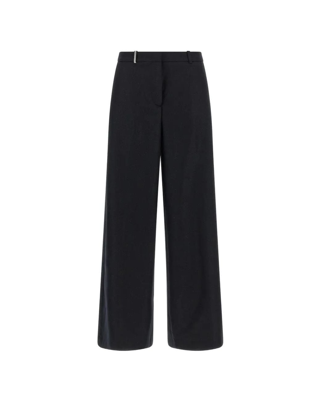 Peserico Blue Pantalon Palazzo Punto Luce